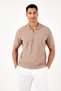 Cotton Regular Fit Zippered Polo Collar T Shirt Men's POLO NECK T SHIRT5902434 - 6