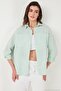 Regular Fit Long Sleeve Striped Shirt Women's Shirt 6772875 - 4