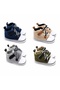 Baby Boy Striped Lace-Up Linen Booties Size 17-18-19 - 2