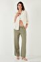 Cotton Regular Fit Long Sleeve Plain Shirt Women's Shirt Cf25S168305 - 2