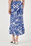 Regular Fit Patterned High Waist Flared Midi Length Slit Skirt Women's Skirt 5869013 - 6