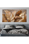Dimpaga Botanical Large Wall Art Painting Brown Modern Canvas Wrap Framed - 5