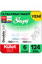 Natural Double Soft Ultra Opportunity Package Panty Diapers Size 6 Xlarge 124 Pieces