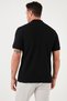 Cotton Regular Fit Zippered Polo Collar T Shirt Men's POLO NECK T SHIRT5902434 - 5