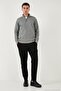 Cotton Regular Fit Normal Waist Narrowed Leg Green Trousers Men's Pants 5908088 - 2
