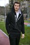 Cotton Slim Fit Kangaroo Pocket Zipper Detailed Hooded Collar Sweat Men's Sweat 575707