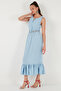 Regular Fit Flounced Sleeveless Midi Dress Women's Dress 611El574 - 4