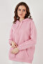Regular Fit Cotton Hooded Collar Hooded Winter Sweatshirt Women's Sweat 5863854 - 3