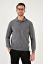 Cotton Blend Regular Fit Polo Collar Sweater Men's Polo Collar Sweater 456223 - 3
