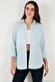 Regular Fit Long Sleeve Pocketed Striped Shirt Women's Shirt 6772895 - 4
