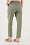 Cotton Waist-Tied High Waist Linen-Look Short-Leg Trousers Women's Pants 668Yp5134 - 7