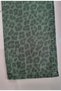 Girls' Green Leopard Print Wide-Leg Jeans – Adjustable Waist, Modern Loose-Fit, Stylish Casual Canvas Pants - 6