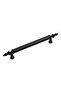 Öyküm Striped Rustic 160 mm Matte Black Furniture Cabinet Handle - 3