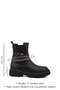Women's Black Thick Heeled Chelsea Boots - 3