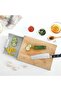Wooden Cutting Board with Pull-Out Storage Tray,Multi-Function,Anti-Skid & Hangable,Grey - 6