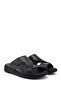 Men's Black Genuine Leather Comfort Slippers - 2