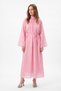 Reglan Sleeve Striped Dress Y0168 - Pink - 2