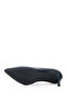 Women's Navy Blue Platinum Pointed Toe Thin Heeled Genuine Leather Stiletto - 6