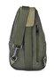 Khaki Canvas Shoulder Bag - Crossbody Bag with Magnetic Compartment and Strap - 7