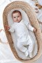 French Silk Velvet Extra Soft Baby Romper with Booties