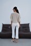 Women's Beige Lace Detailed Knitwear Blouse - 4
