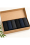 Men's Premium Bamboo Socks Set of 6 - 80% Real Bamboo Yarn, Seamless, Breathable, Boxed Collection - 8