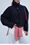 Women's Navy Blue Oversize Bomber Jacket - 3