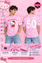 Kitty Pink V-Neck T-Shirt – Printed Unisex Casual and Sports T-Shirt Men's Tshirt Unisex - 3