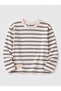 Striped Seasonal T-Shirt 1-10 Years Anthracite Mink Striped