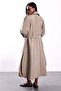 Mink Belted Trench Coat with Epaulet Detail 8646 - 5