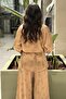 Shawl Patterned Long Tunic and Loose Pants Set - 4