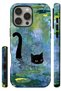 Compatible with iPhone 16 Pro Max - Camouflage Cat, Double Layer, Glossy Surface Protective Case