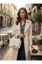 Very Stylish 2-Strap Shoulder Bag with Flap Closure