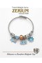 Trend Steel Stylish Women's Charm Steel Bracelet Blue Cloud Shooting Star and Flower - 4