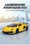 Hobbiez Licensed Lamborghini Aventador Doors Can Be Opened Model Diecast 1.36 Scale Metal Model Vehicle