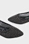 Kathlene Pointed Toe Stoned Mesh Women's Wedding Ballerinas - 5