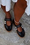 Fianna Velcro Strap Women's Ballerinas