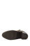 Women's Brown Zippered Thick Heeled Genuine Leather Boots - 6