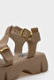 Cherry Thick Sole Ankle Strap Comfort Sole Women's Sandals - 3