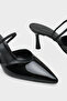 Moira Pointed Toe Mid-Heeled Women's Shoes with Back Strap - 3