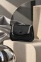 Mini Hand and Shoulder Bag with Chain Strap - Black - 6