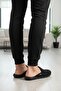 Men's Black Orthopedic Indoor Winter Slippers - 2