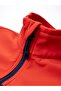 Unisex Red Full Zip Fleece Softshell Jacket Regular Pockets Polo Collar Wind Resistant - 4