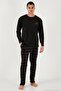 Cotton Regular Fit Crew Neck Plaid Pajama Set Men's Pajama Set 6574001 - 3