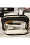 Black Pencil Case Large Capacity Pencil Pouch Handheld Pen Bag Cosmetic Portable Gift for Office School Teen Girl Boy Men Women Adult - 3