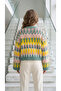 Nordic Pattern Soft Texture Fleece-Lined Knitwear Sweater - 2