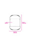 Duo Glass Storage Container Single Small Size 380 ml with Glass Lid (Sugar Bowl) - 6