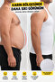 Non-Marking White Men's Tank Top Corset - Belly and Chest Shaper