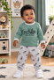 Baby Set Water Based Bicycle Print Skin-Friendly Long Sleeve 100% Cotton