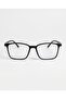 Vibes Black Rectangular Blue Light Filter Screen Glasses Metal Hinged Interchangeable Glass - 4